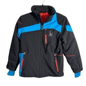 Spyder Kids Jacket - Black and Blue